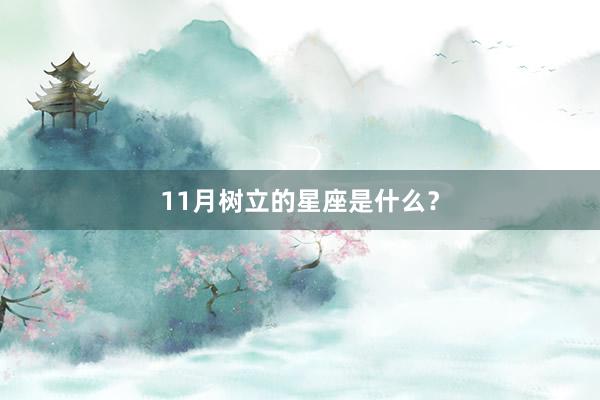 11月树立的星座是什么?